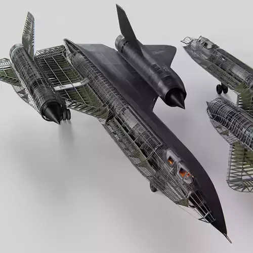 Lockheed Sr 71 Blackbird 3D model