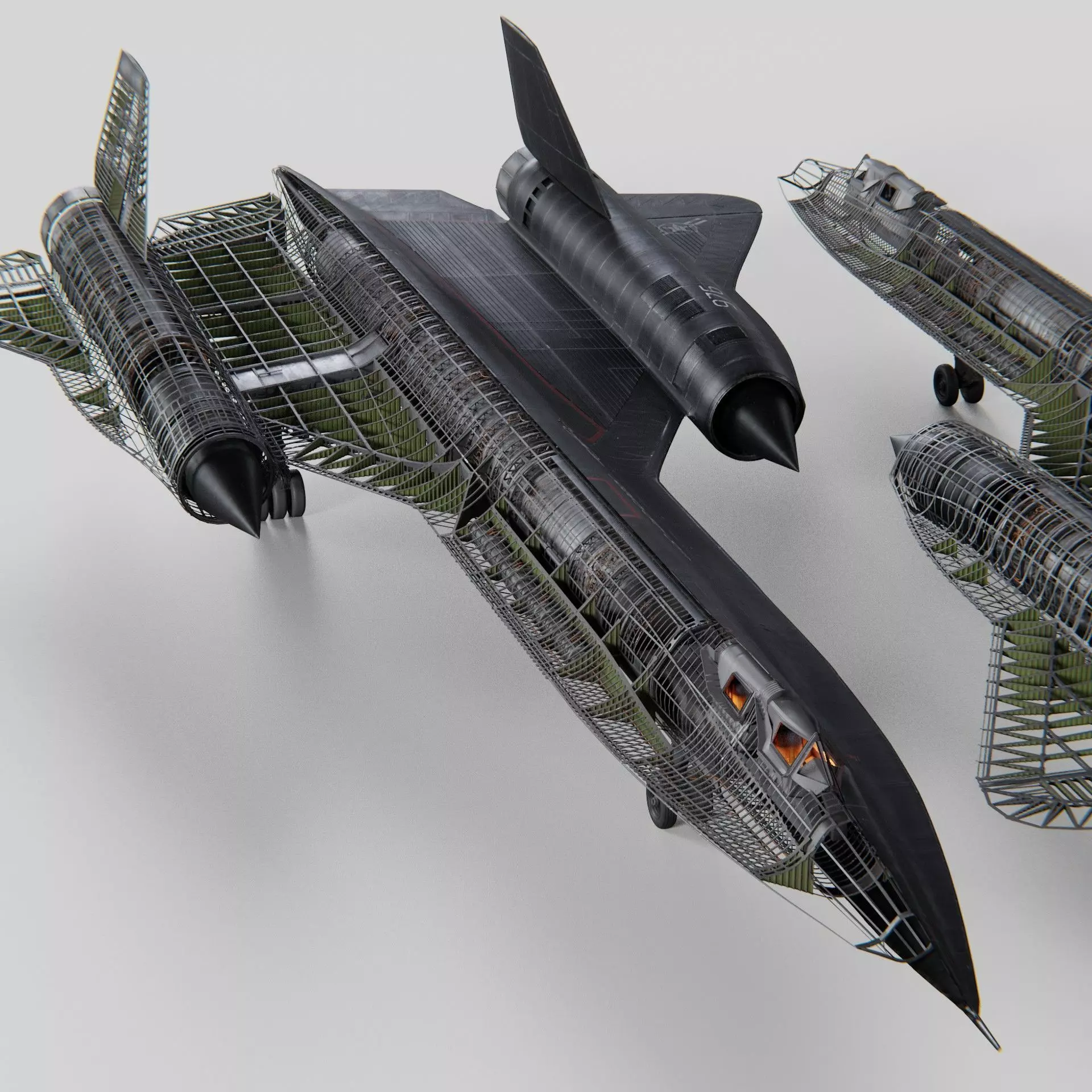 Lockheed Sr 71 Blackbird 3D model_0