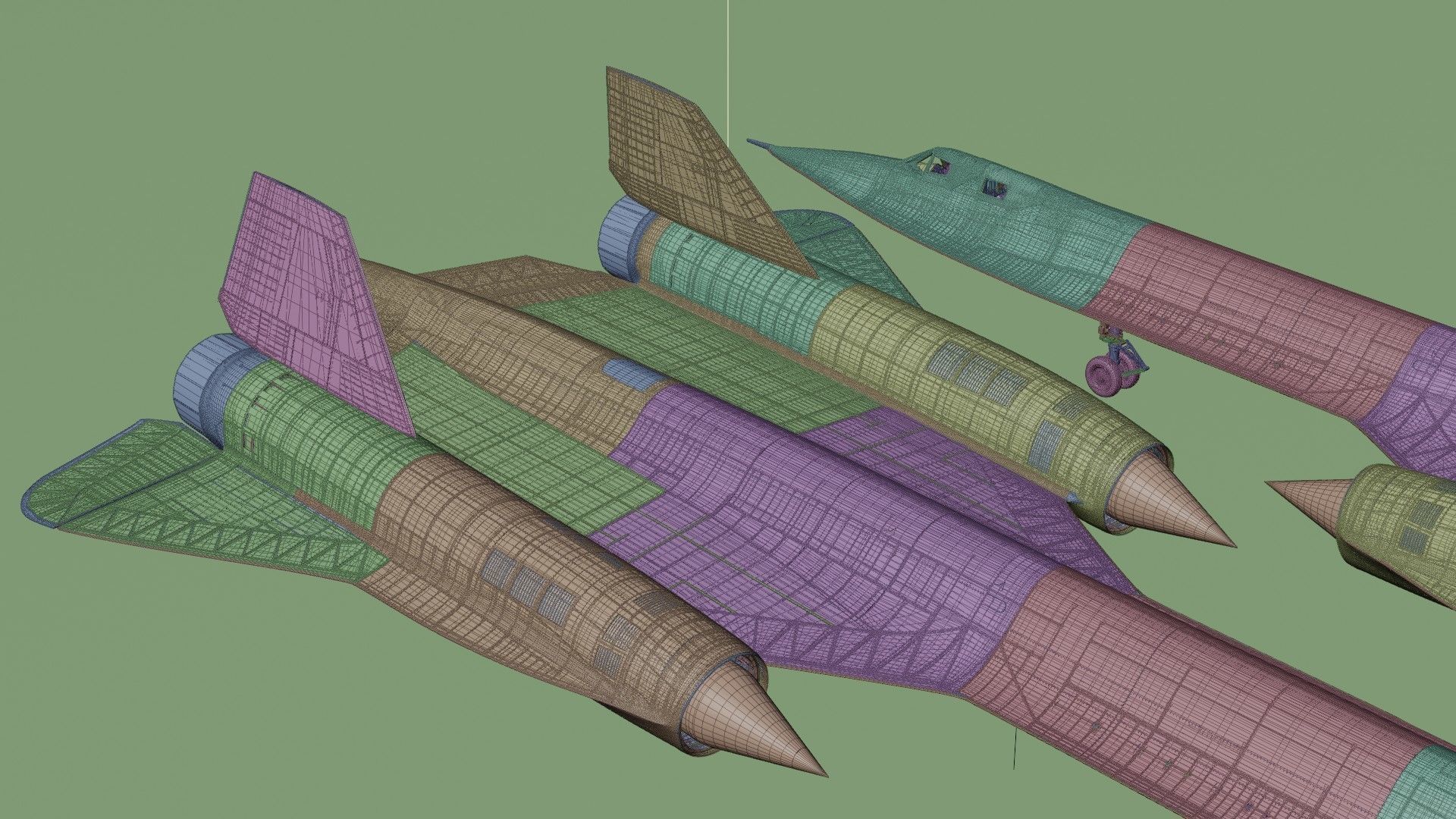 Lockheed Sr 71 Blackbird 3D model_20