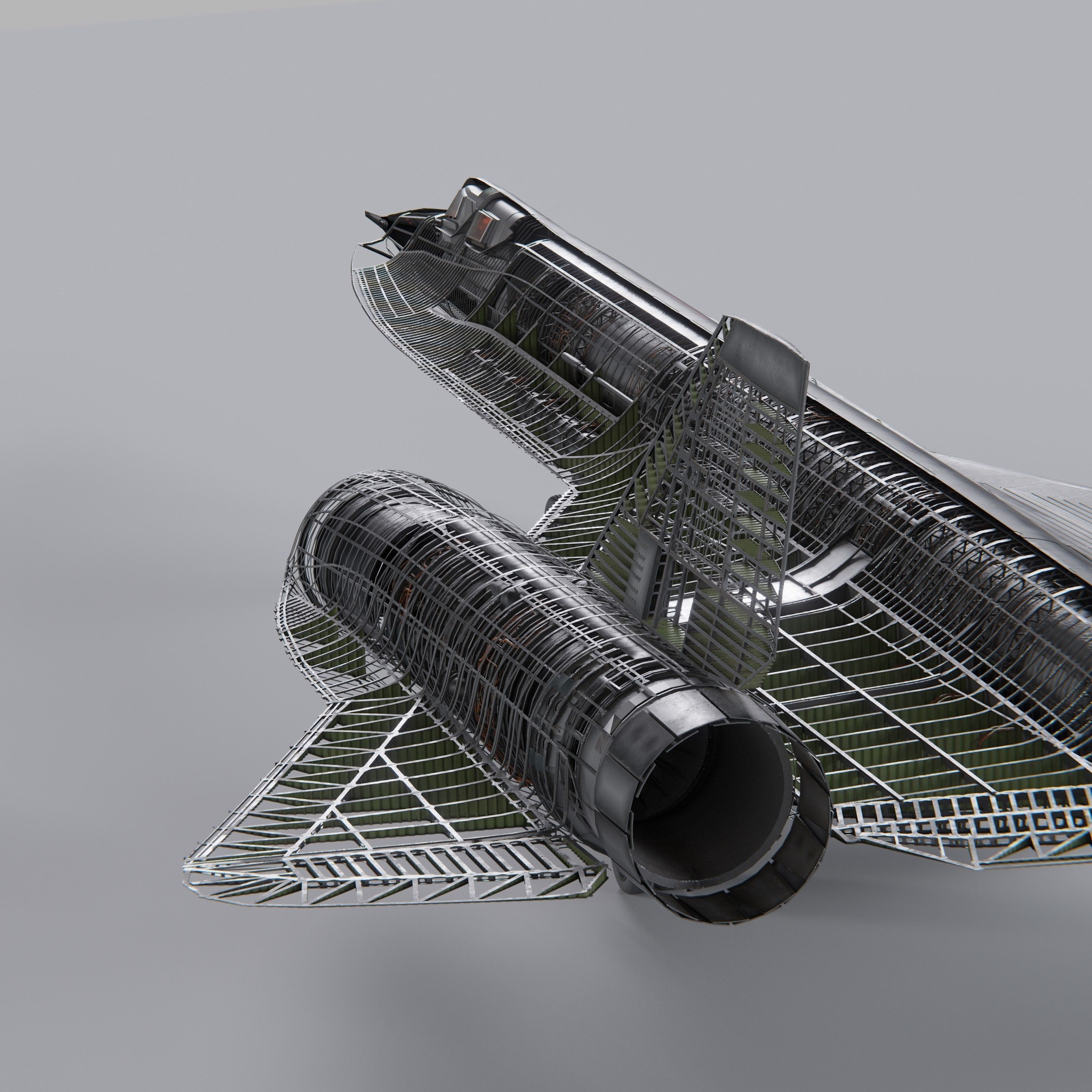 Lockheed Sr 71 Blackbird 3D model_16