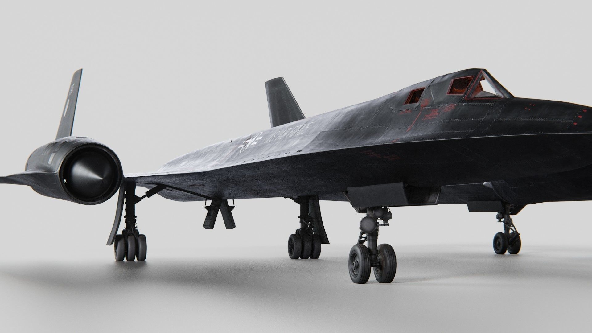 Lockheed Sr 71 Blackbird 3D model_8