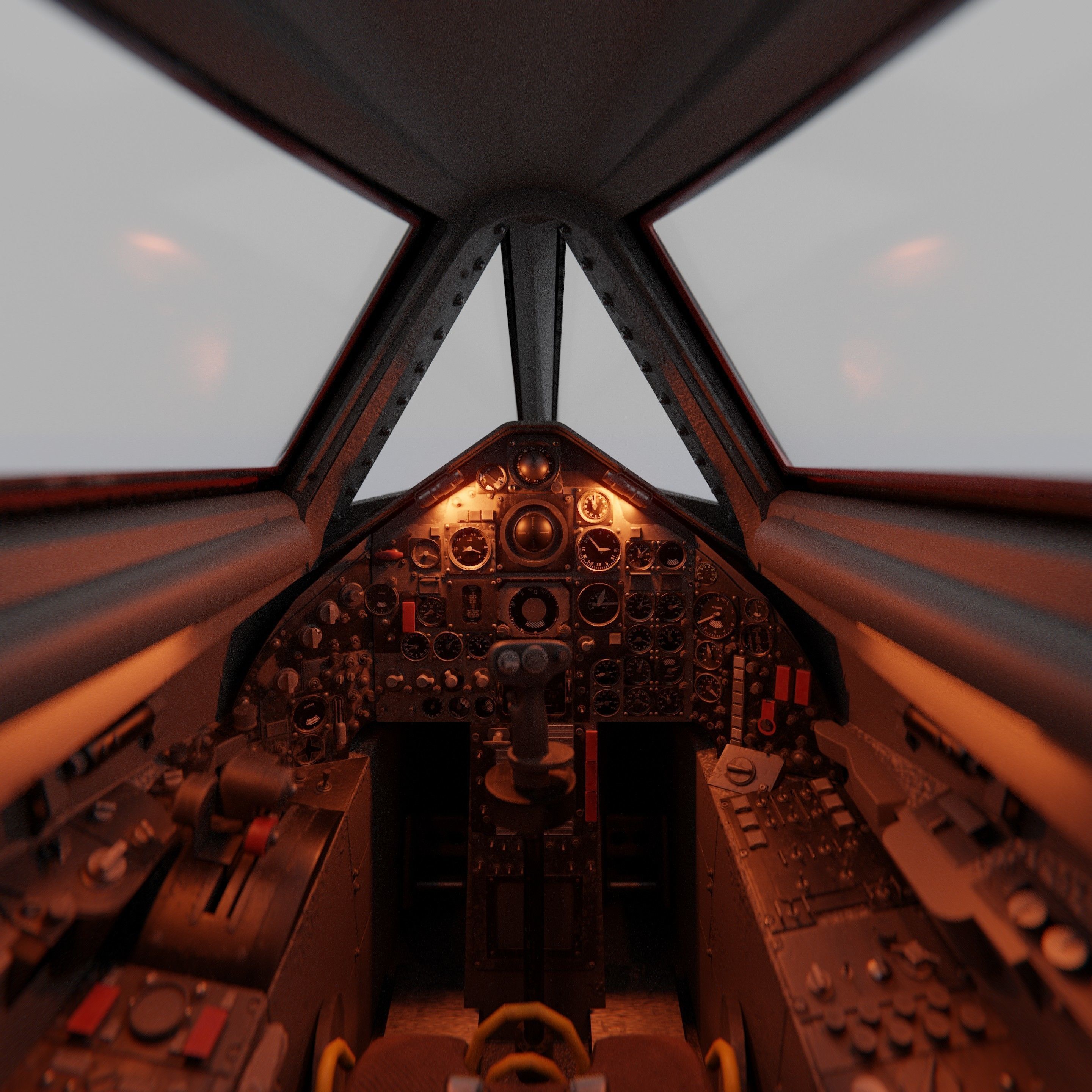 Lockheed Sr 71 Blackbird 3D model_13