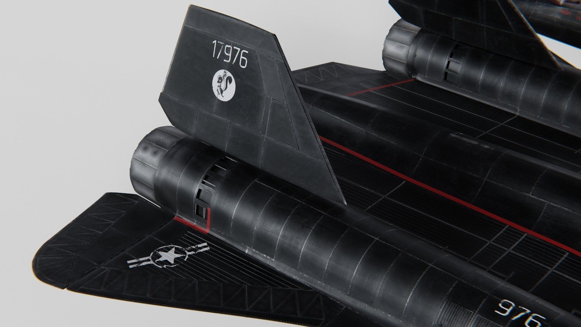 Lockheed Sr 71 Blackbird 3D model_4