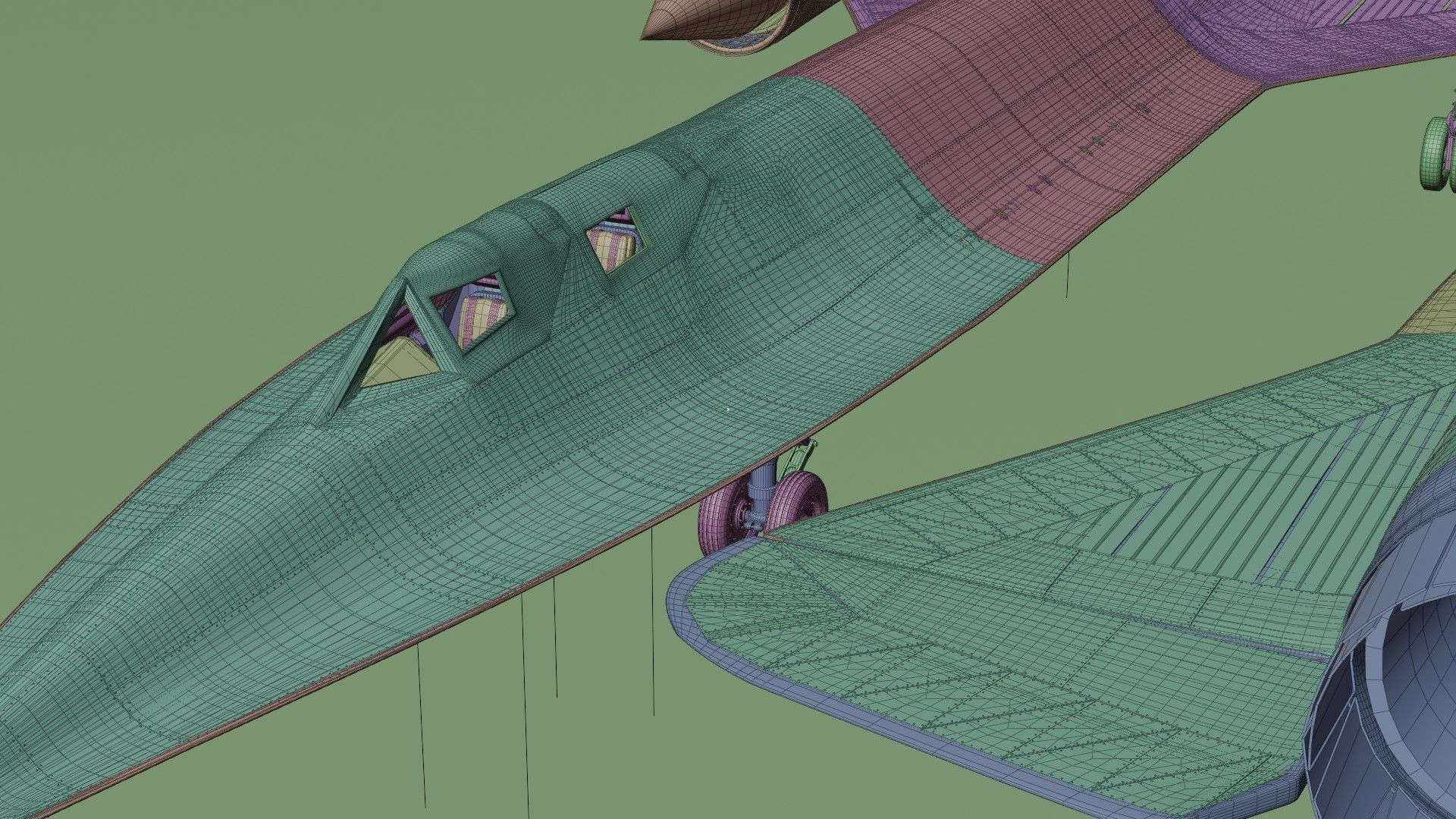 Lockheed Sr 71 Blackbird 3D model_23