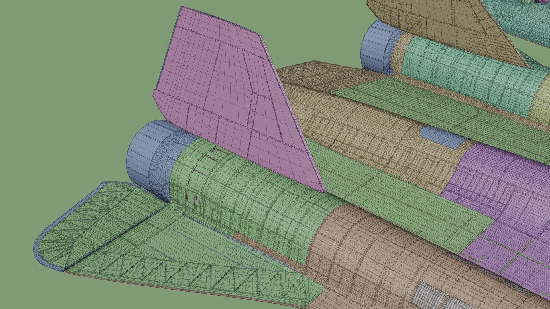 Lockheed Sr 71 Blackbird 3D model_21