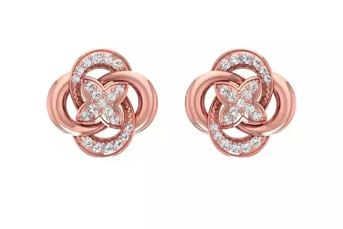 Women Earring 3dm STL OBJ FBX Renders Details