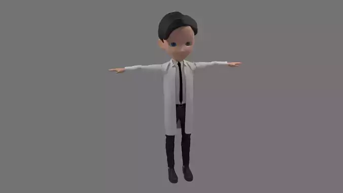 Science - Cartoon Character Man