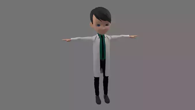 Science - Cartoon Character Man