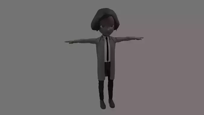 Science - Cartoon Character Afro Woman 