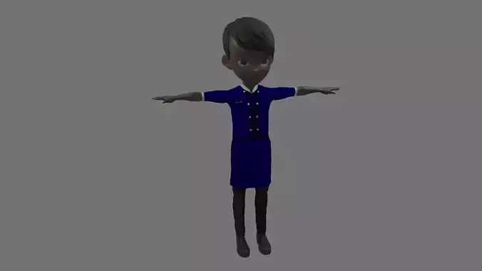 Chef - Cartoon Character Afro Man