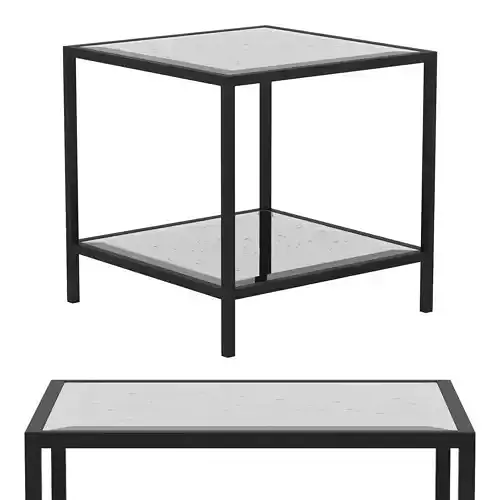 Arden Mirrored Side Table 3D model