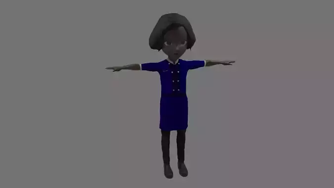 Chef - Cartoon Character Afro Woman
