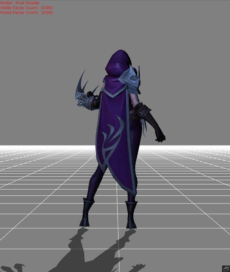 Natalia Glass Blade Low-poly 3D model_3