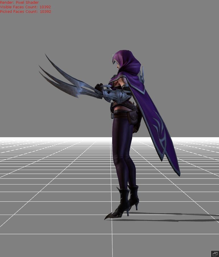 Natalia Glass Blade Low-poly 3D model_2