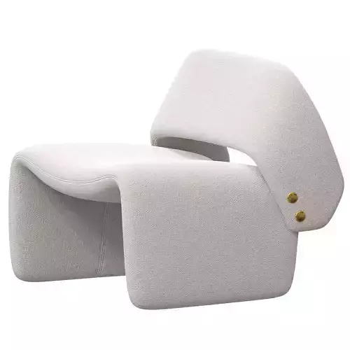 BAR BACK ACCENT CHAIR IN IVORY