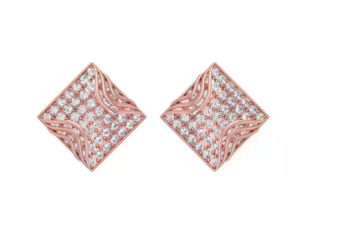 Women Earring 3dm STL OBJ FBX Renders Details