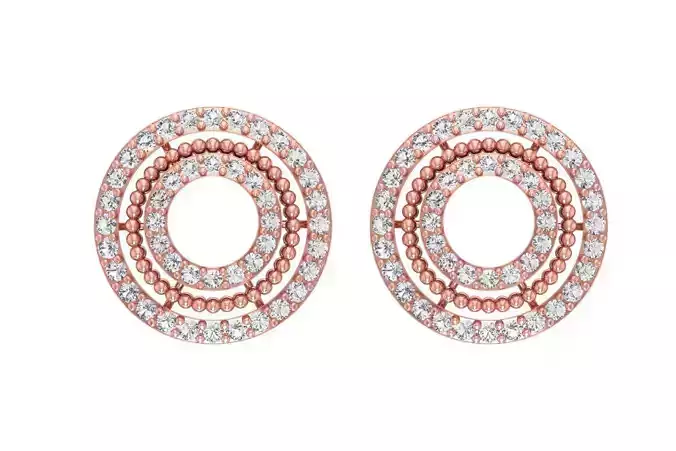 Women Earring 3dm STL OBJ FBX Renders Details