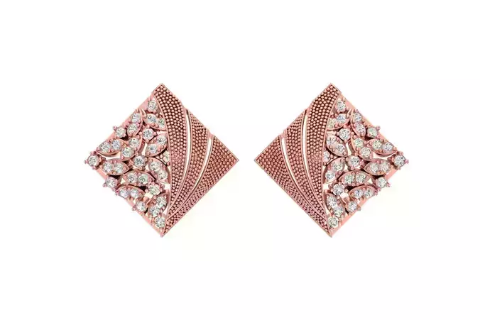 Women Earring 3dm STL OBJ FBX Renders Details 3D print model