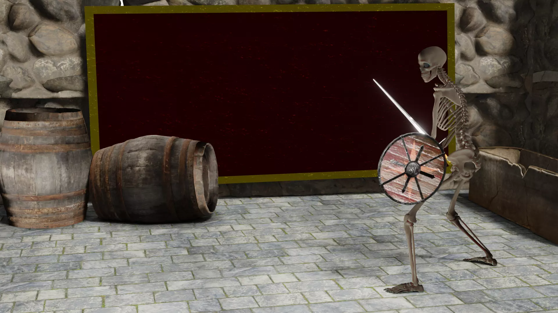 Skellyton Warrior Free 3D model