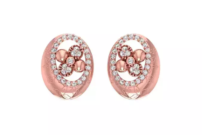 Women Drop Earring 3dm STL OBJ FBX Renders Details