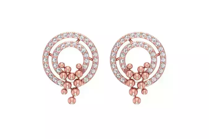 Women Earring 3dm STL OBJ FBX Renders Details