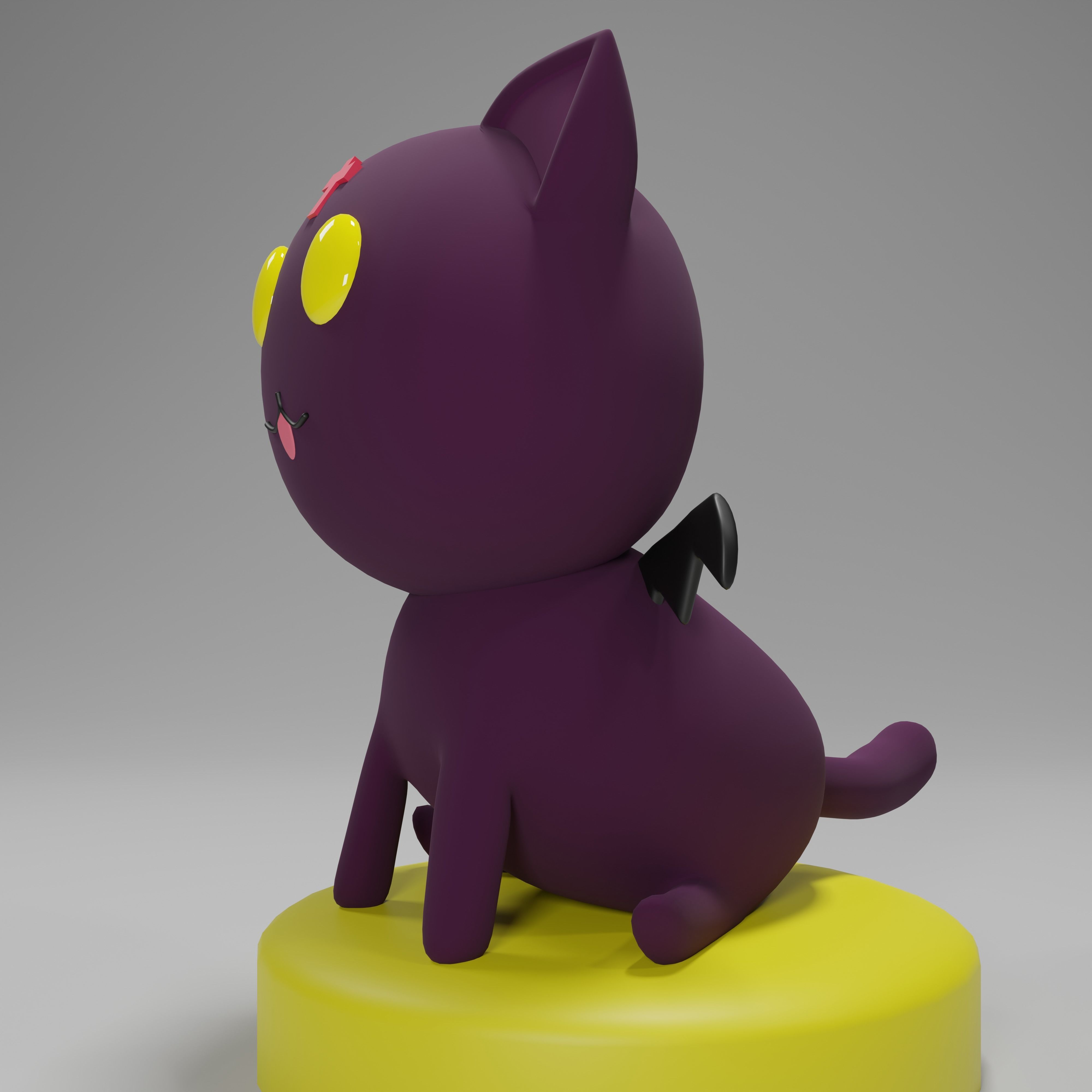 Konosuba - Chomosuke 3d model Cat 3d model 3D model_2