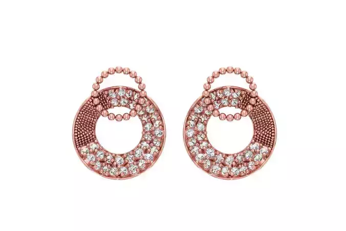 Women Earring 3dm STL OBJ FBX Renders Details