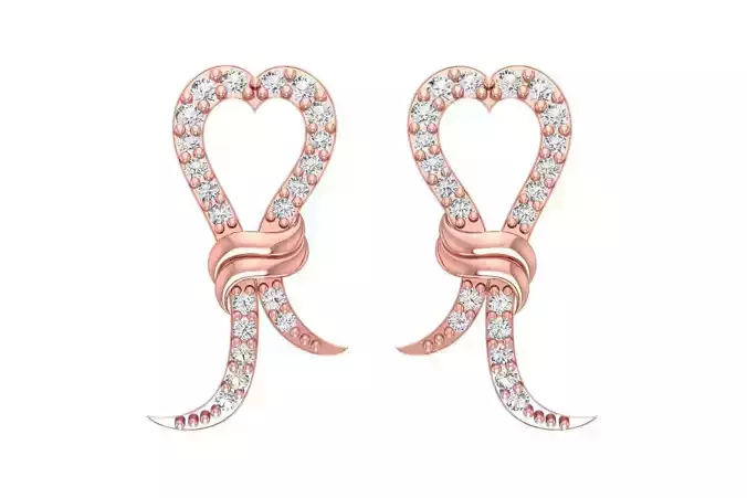 Women Earring 3dm STL OBJ FBX Renders Details