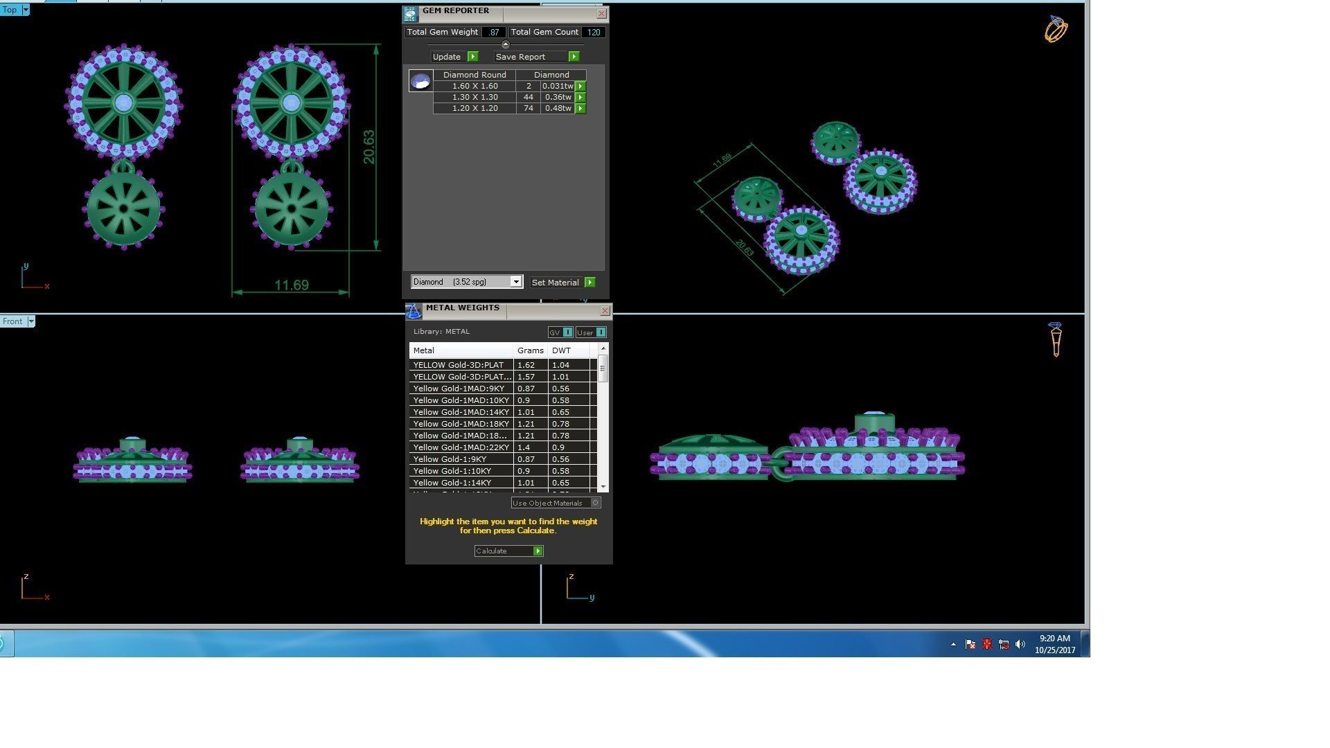 Women Drop Earring 3dm STL OBJ FBX Renders Details 3D print model_3