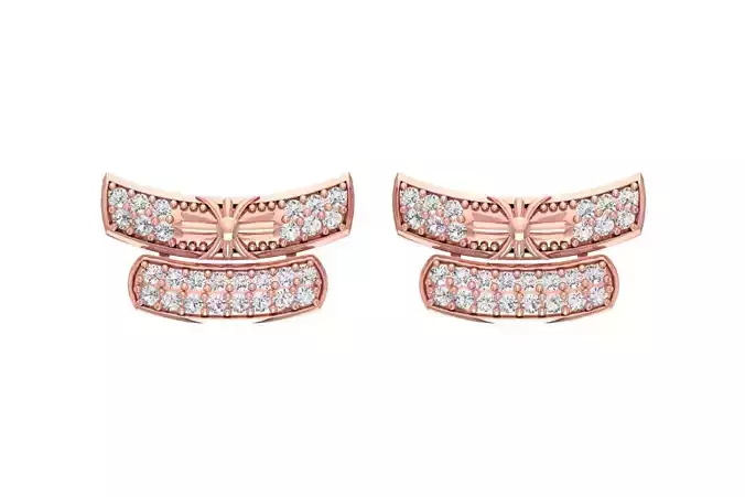 Women Earring 3dm STL OBJ FBX Renders Details