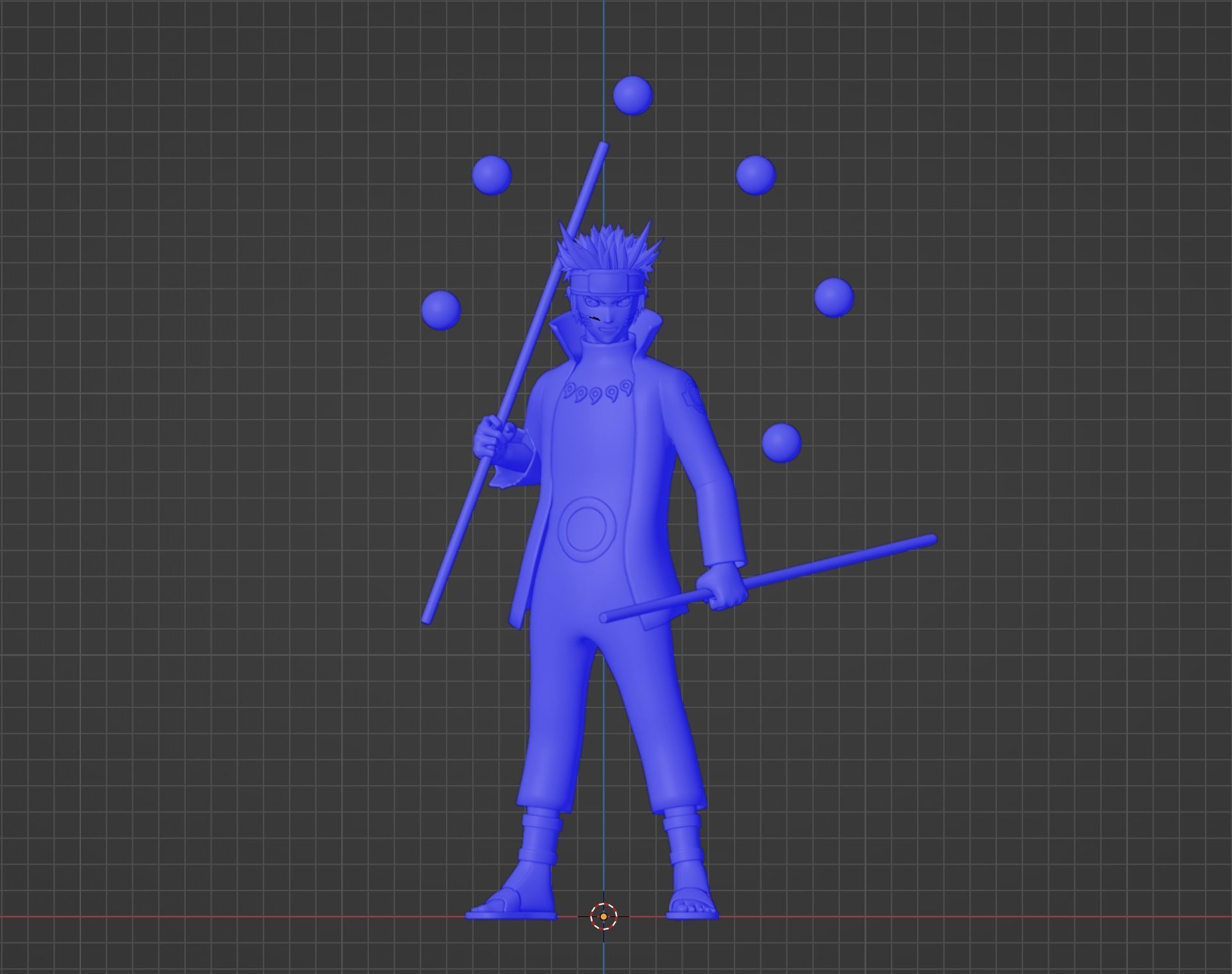 Naruto Uzumaki Sage of the Six Paths Mode - Naruto Shippuden 3D model_16