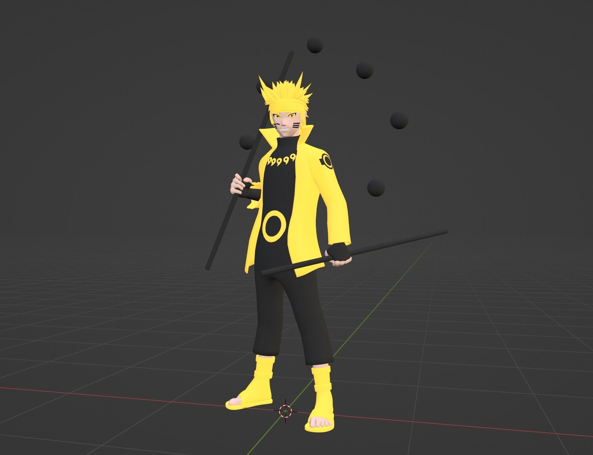 Naruto Uzumaki Sage of the Six Paths Mode - Naruto Shippuden 3D model_5