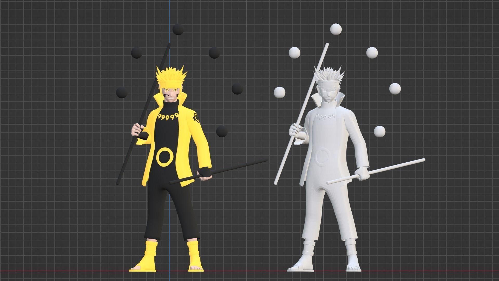 Naruto Uzumaki Sage of the Six Paths Mode - Naruto Shippuden 3D model_17