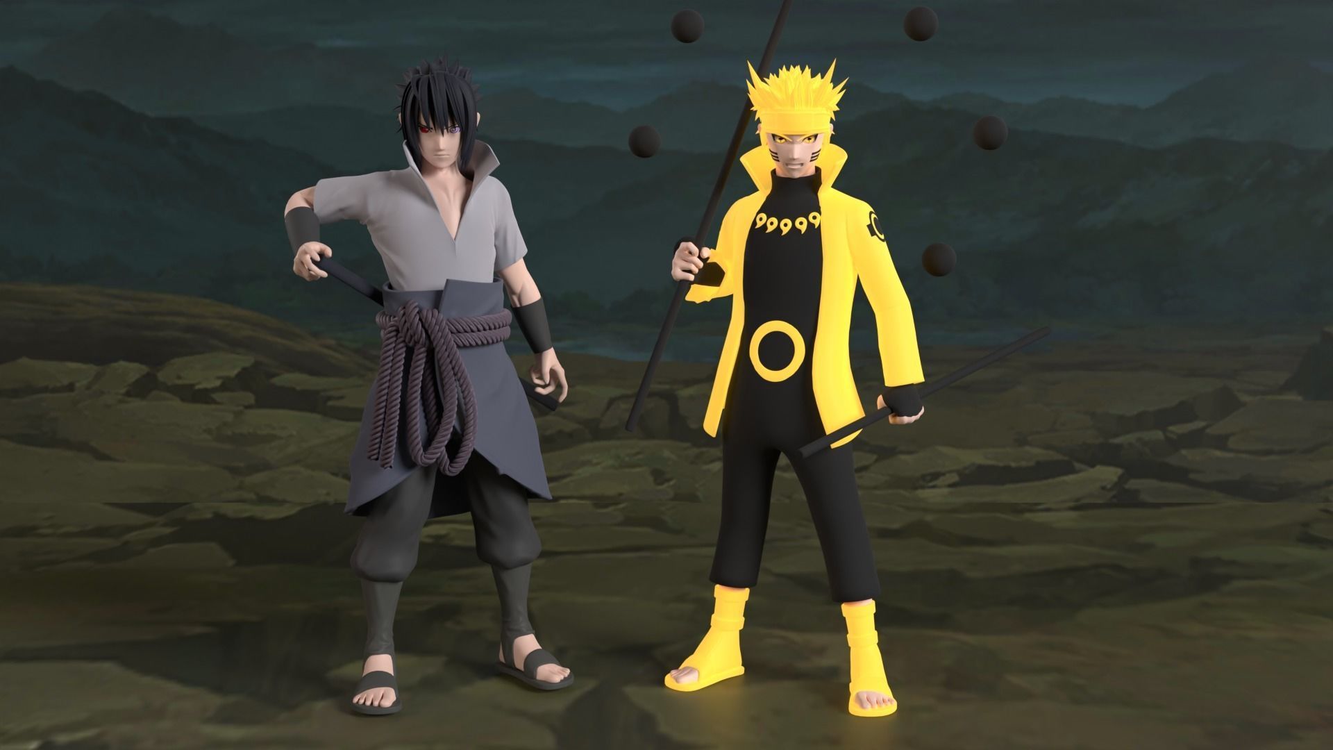 Naruto Uzumaki Sage of the Six Paths Mode - Naruto Shippuden 3D model_3