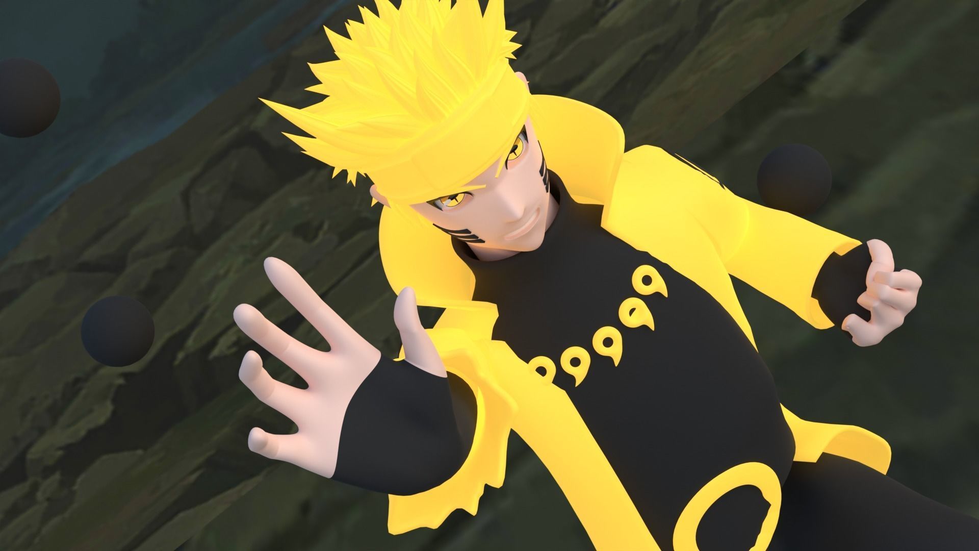 Naruto Uzumaki Sage of the Six Paths Mode - Naruto Shippuden 3D model_4