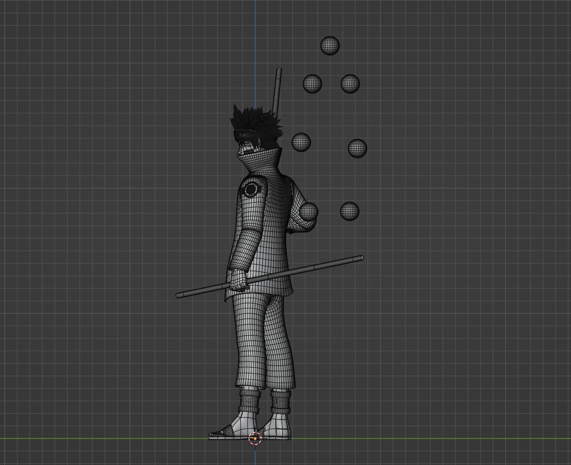 Naruto Uzumaki Sage of the Six Paths Mode - Naruto Shippuden 3D model_11