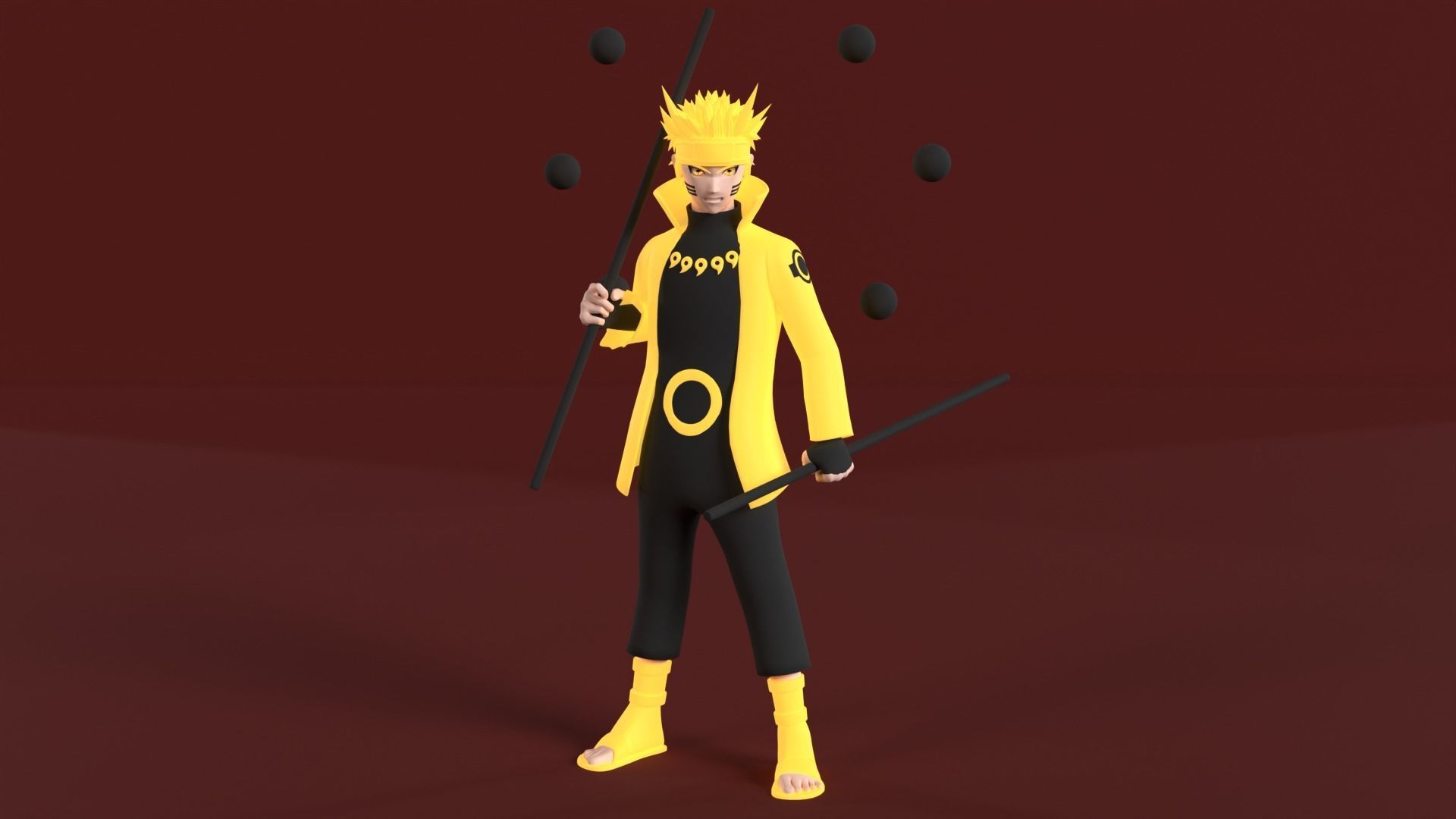 Naruto Uzumaki Sage of the Six Paths Mode - Naruto Shippuden 3D model_2