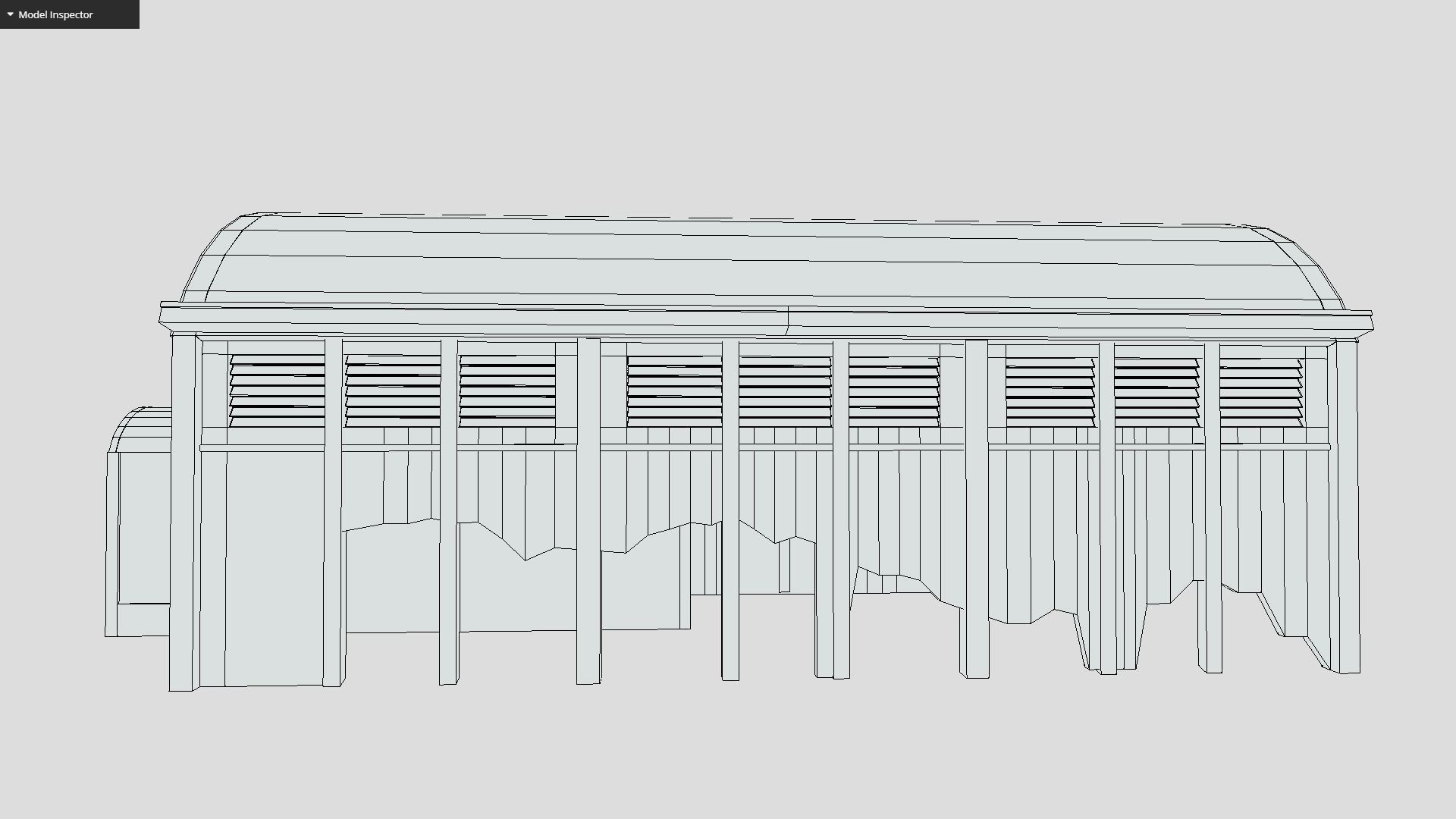 Old Warehouse Low-poly 3D model_3