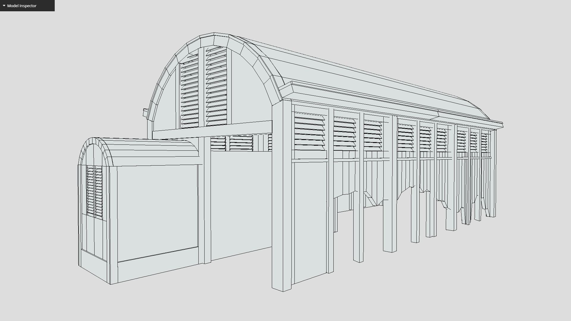 Old Warehouse Low-poly 3D model_1