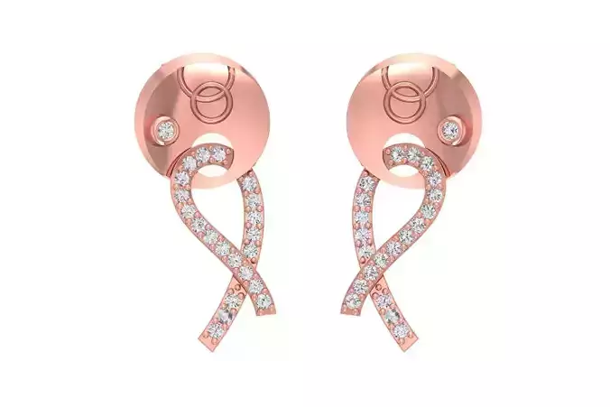 Women Earring 3dm STL OBJ FBX Renders Details