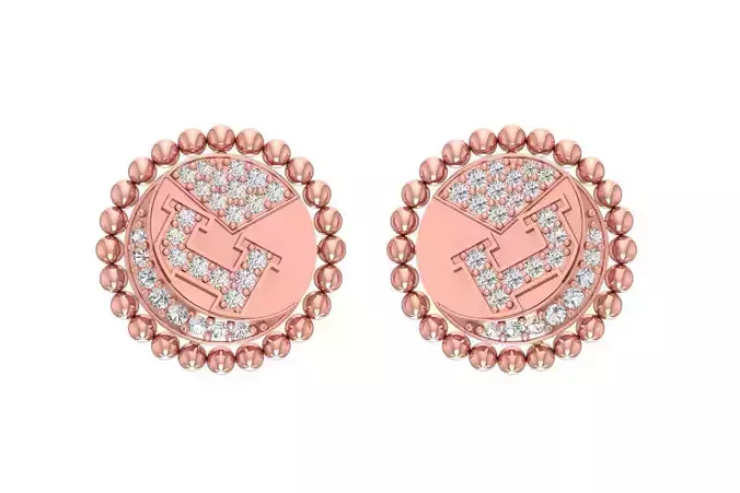 Women Earring 3dm STL OBJ FBX Renders Details