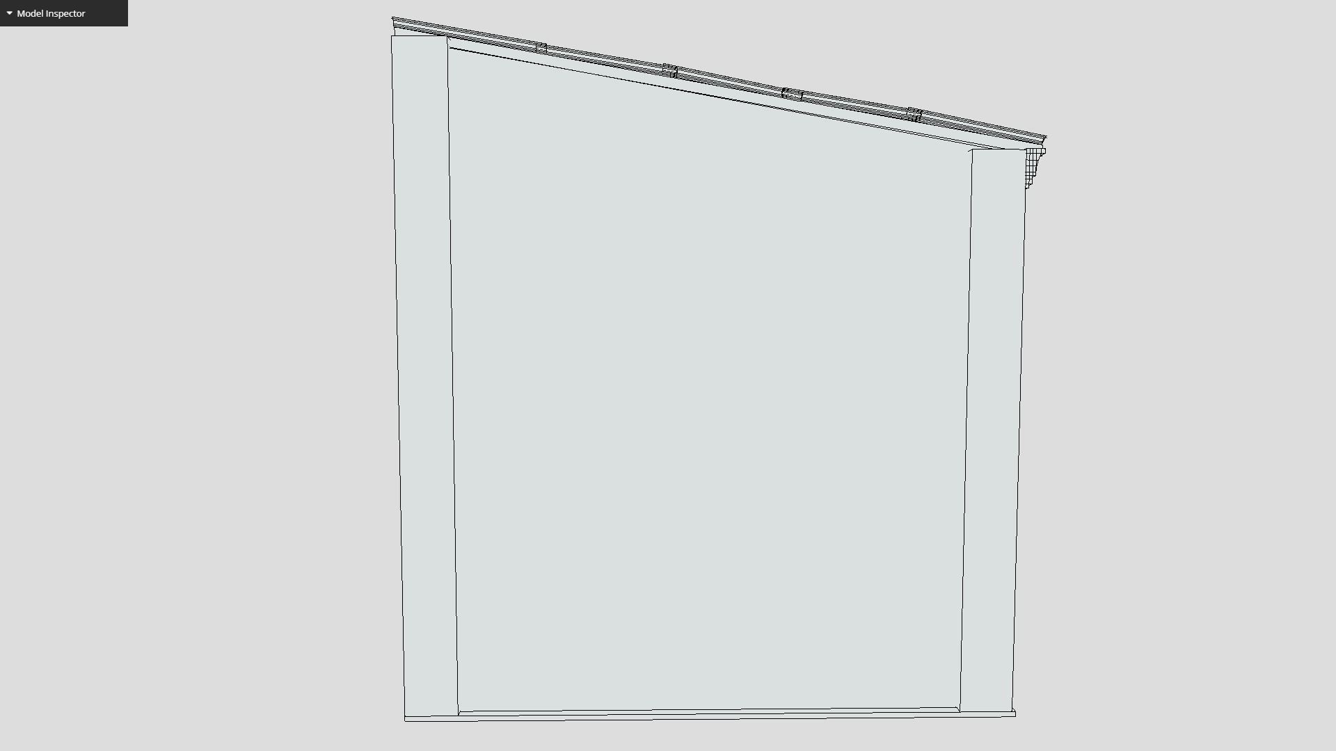 Colonial Building Low-poly 3D model_3