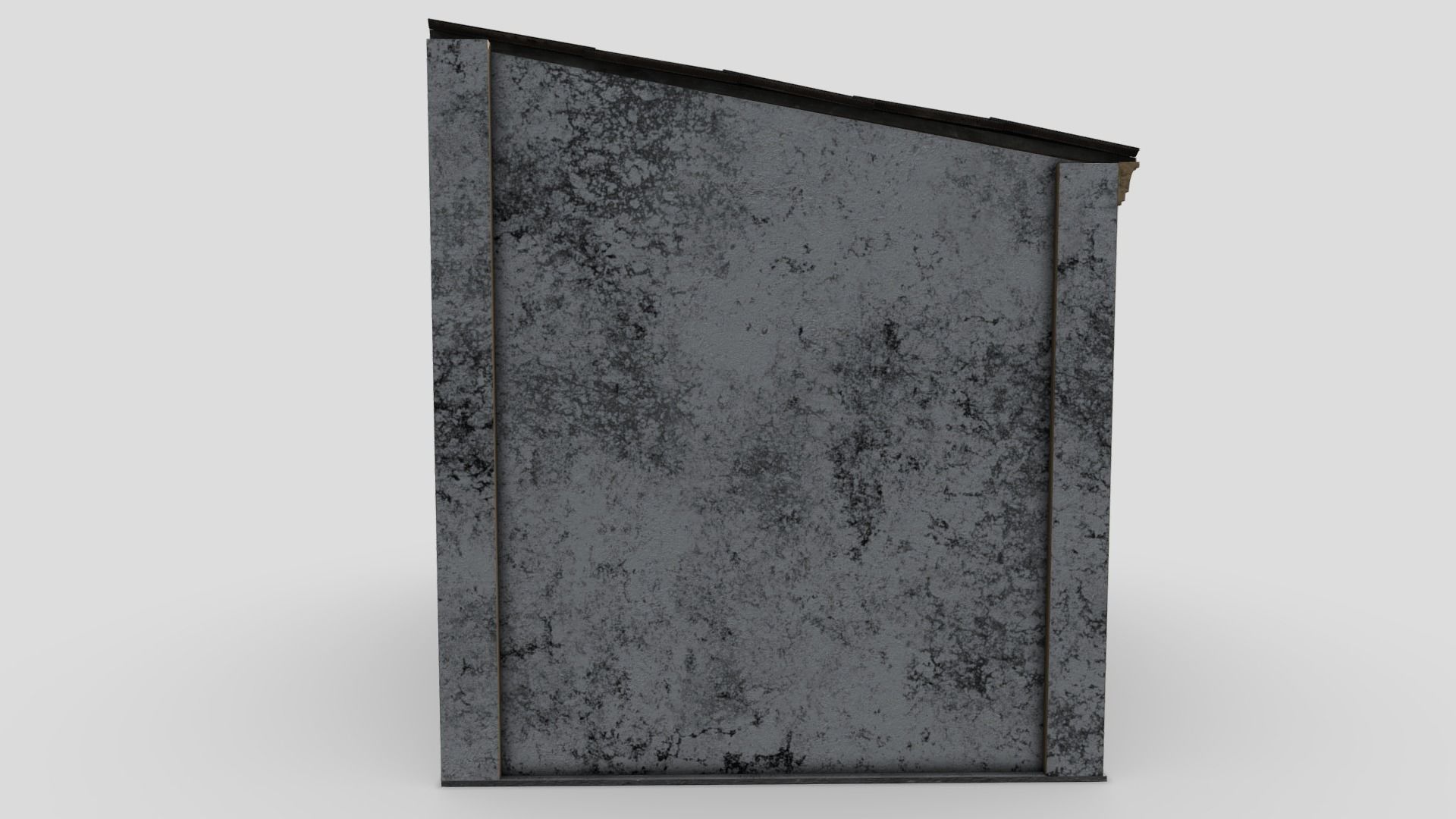 Colonial Building Low-poly 3D model_2