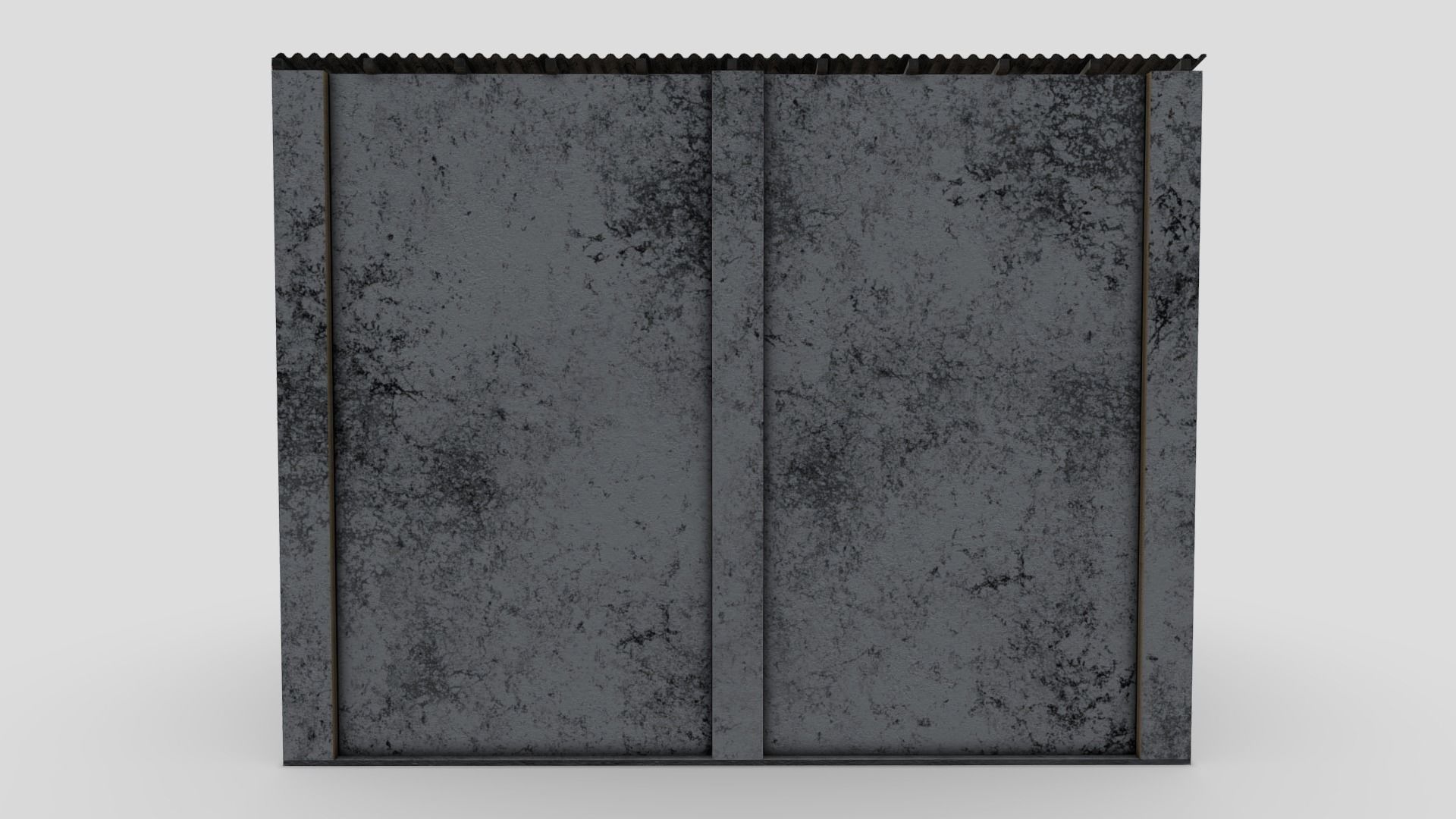 Colonial Building Low-poly 3D model_4