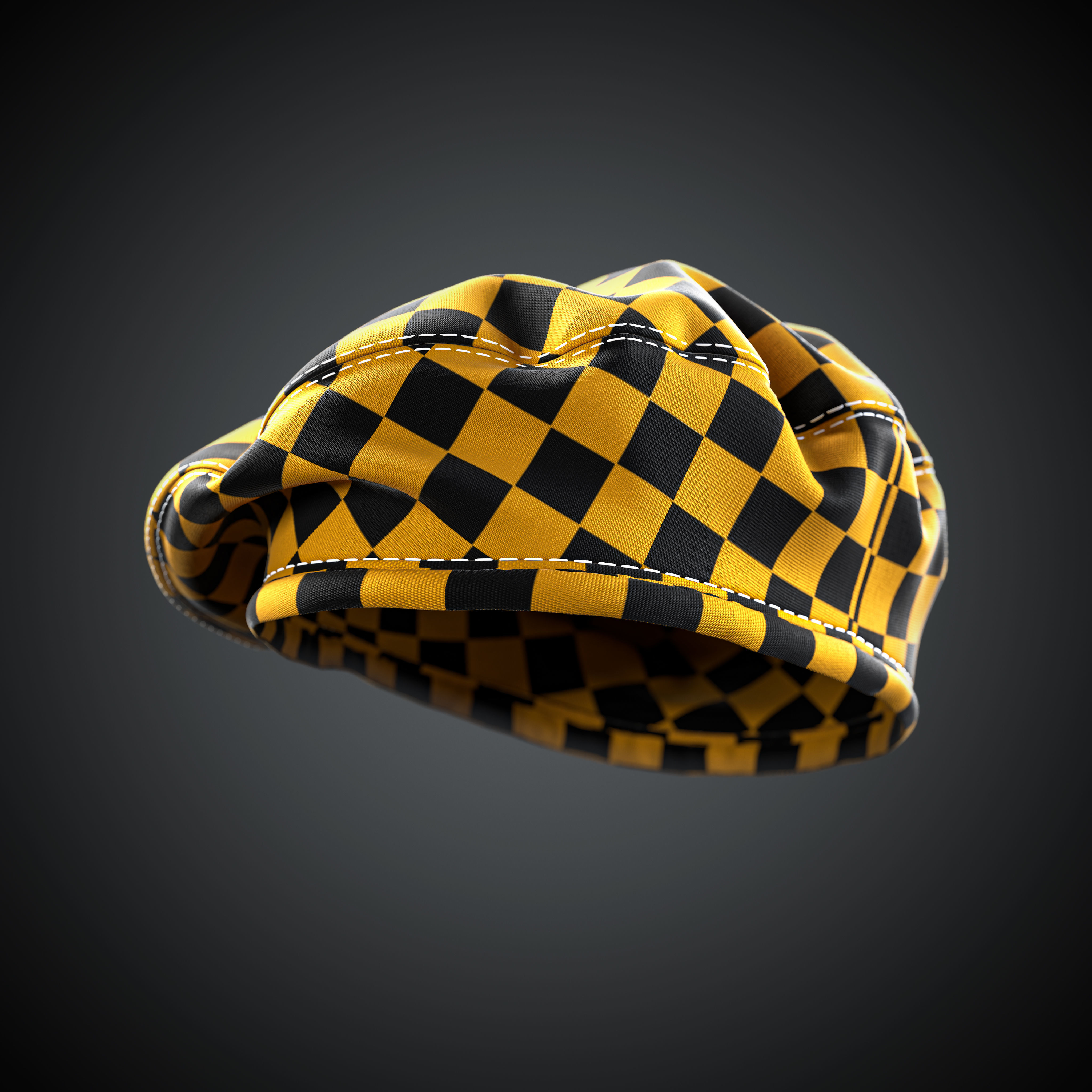 Beret - 3D model  Low-poly 3D model_7