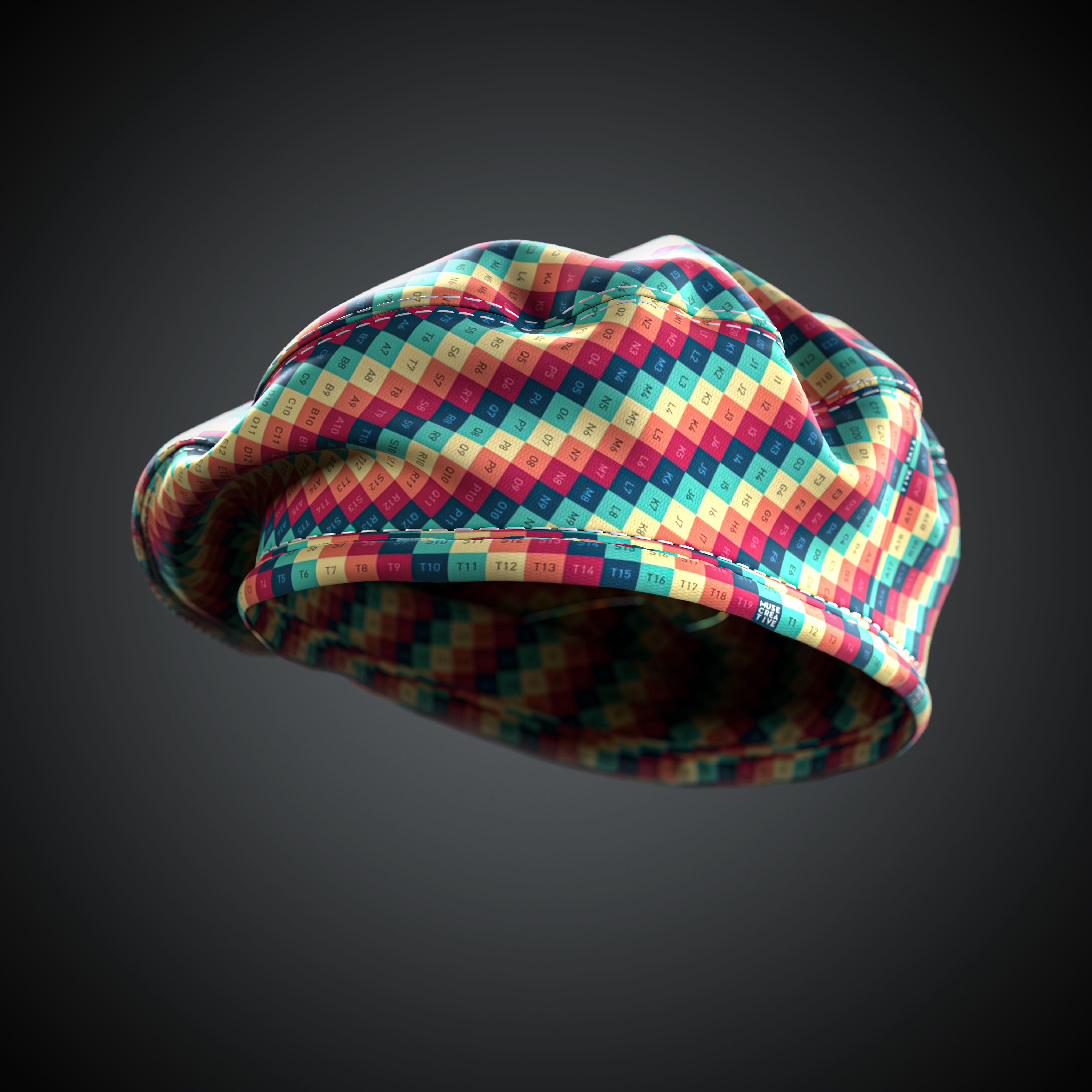 Beret - 3D model  Low-poly 3D model_9