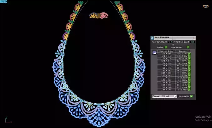 Diamond Necklaces  3D print model