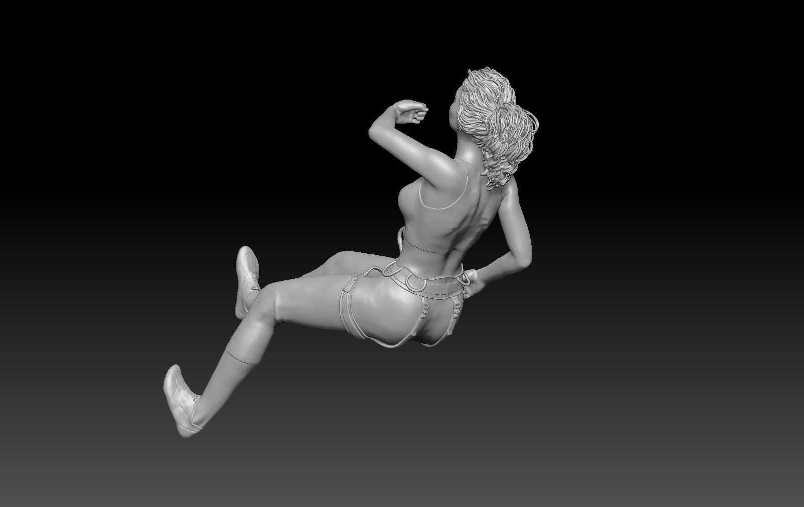 CLIMBING GIRL 2 3D print model_2