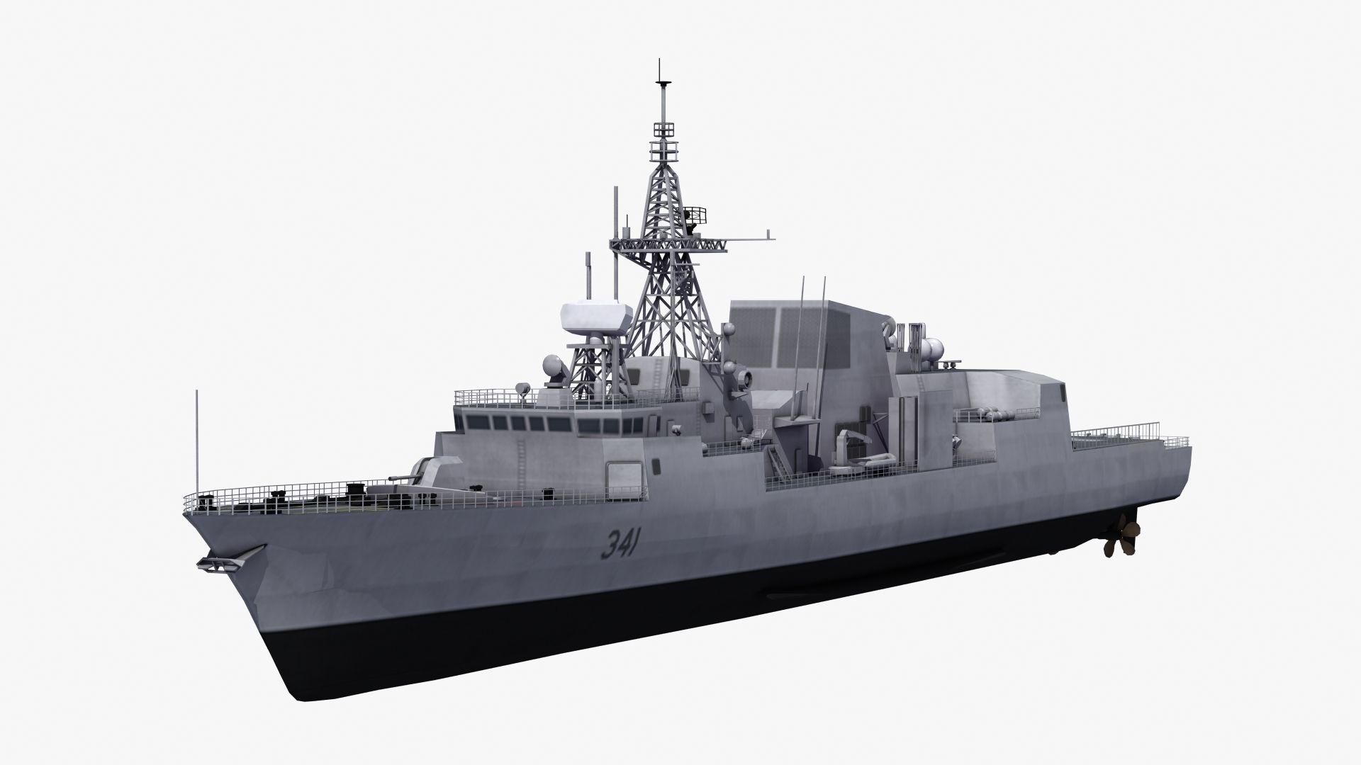 Halifax Class Frigate 3D model_23