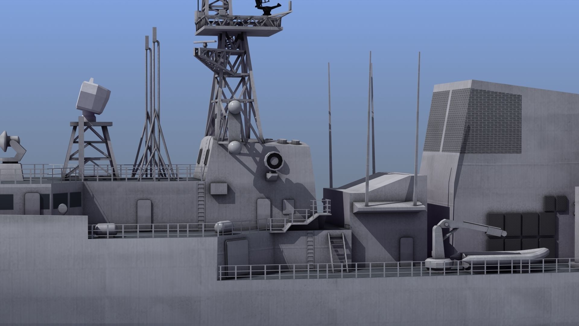 Halifax Class Frigate 3D model_5